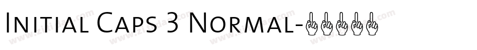 Initial Caps 3 Normal字体转换